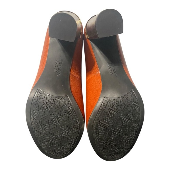 Franco Sarto Women's Tassel Orange Loafers - Picture 7 of 10